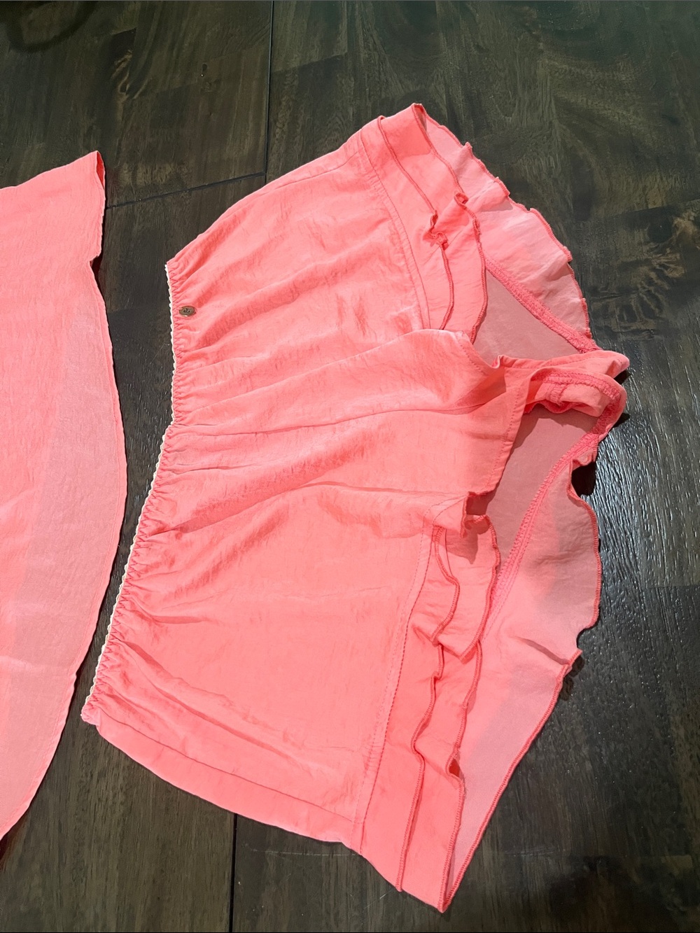 Midnight Bakery XL Women's XL Coral Sleep Set Two Piece Camisole Shorts Pajamas - Picture 2 of 13